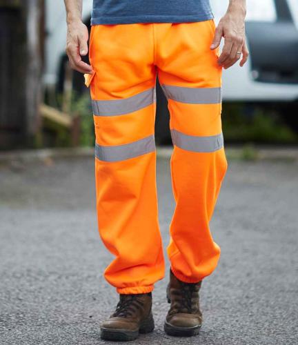 Yoko Hi-Vis Jog Pants - BLK - 3XL